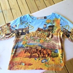 BIT BRIDLE Cowgirl print Size XL